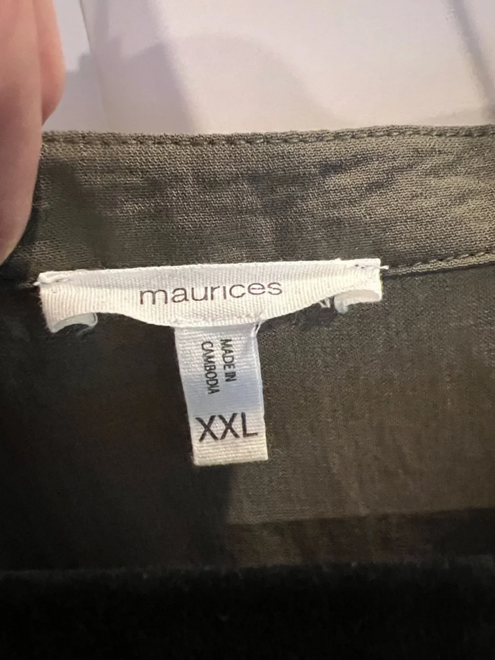 Maurices Olive Green Sleeveless V-Neck Camisole - Picture 2 of 5